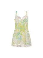Ibiza Linen Floral Dress