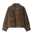 Womens Leather Style Bomber Jacket
