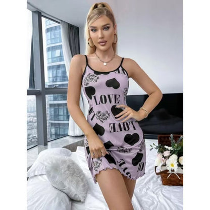 Moody Cute Heart Pajamas