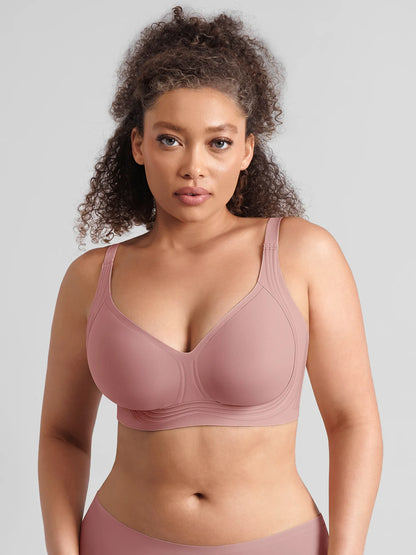 Jelly-Support Plunge Wireless Seamless Bra