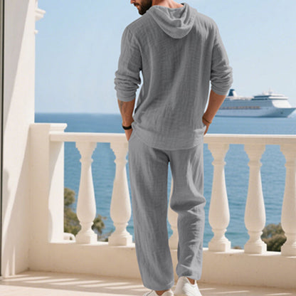 Men's Loose Fit Hoodie & Pants 2-Piece Set