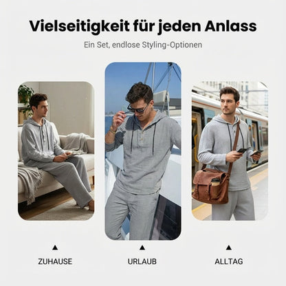 Men's Loose Fit Hoodie & Pants 2-Piece Set