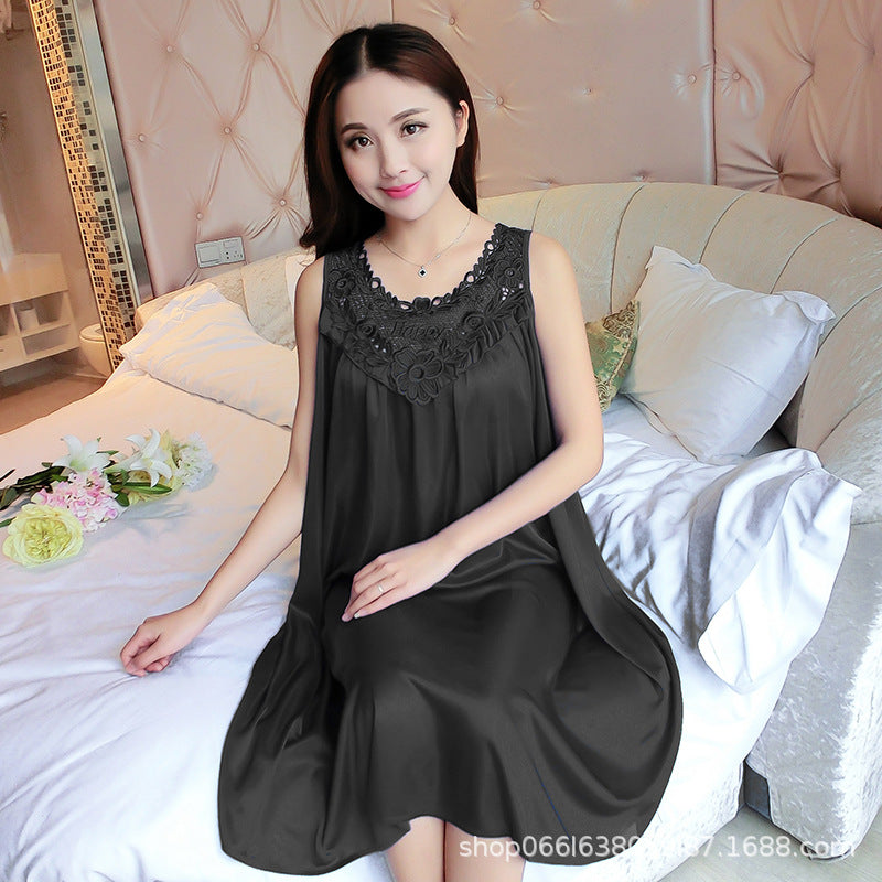 Summer ice silk pajamas