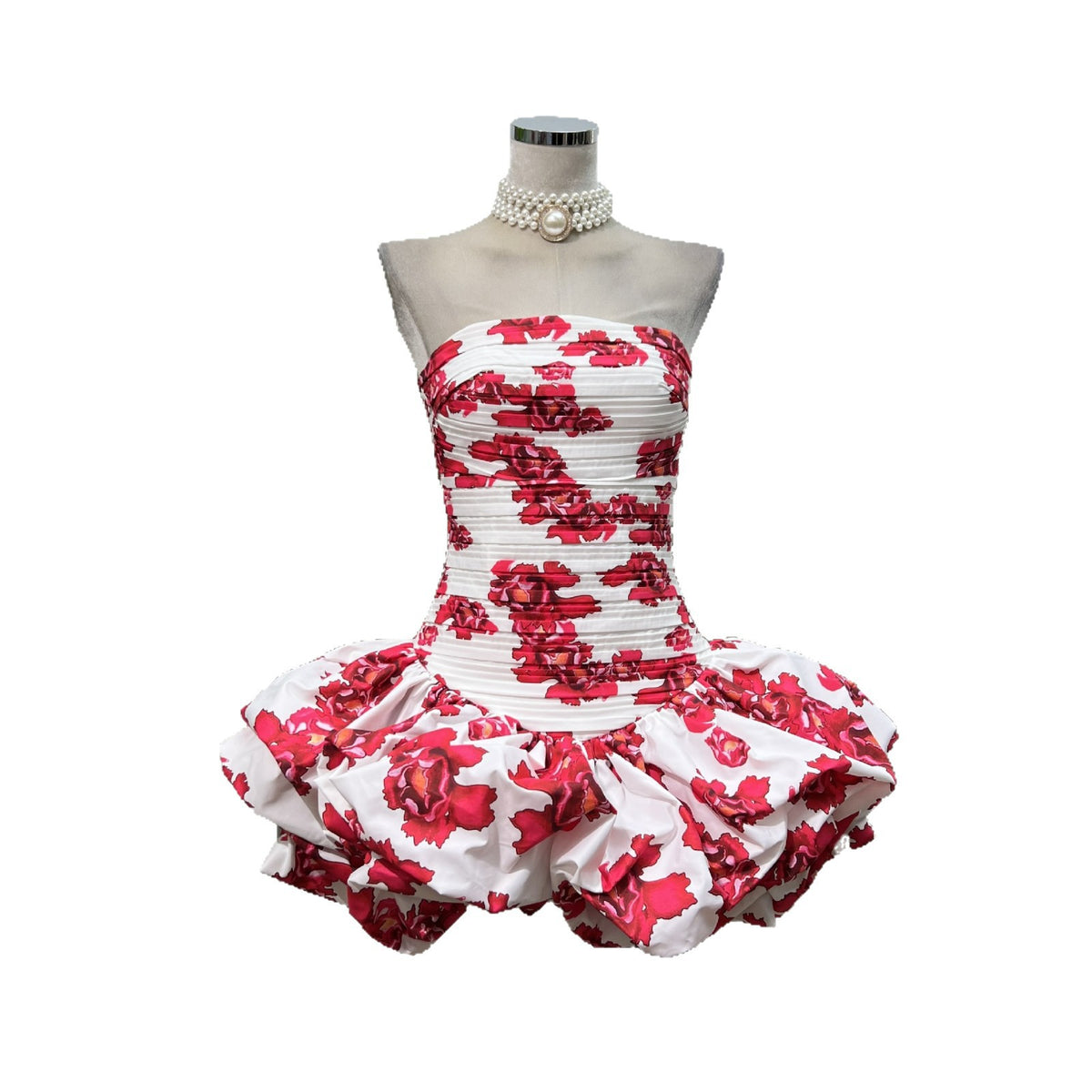 Amelia Off-Shoulder Puff Short Dress