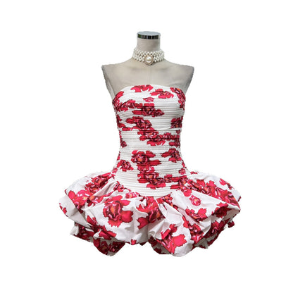Amelia Off-Shoulder Puff Short Dress