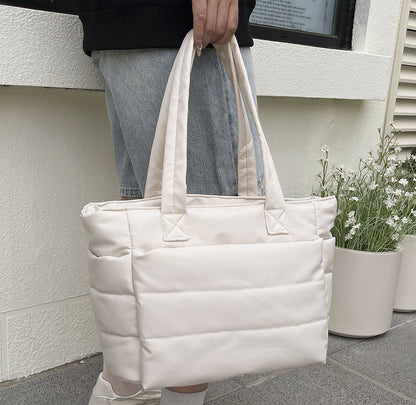Simple tote bag for ladies with large capacity