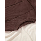 Womens Hollow Knit Sweater