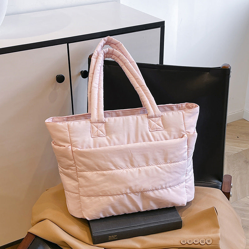 Simple tote bag for ladies with large capacity