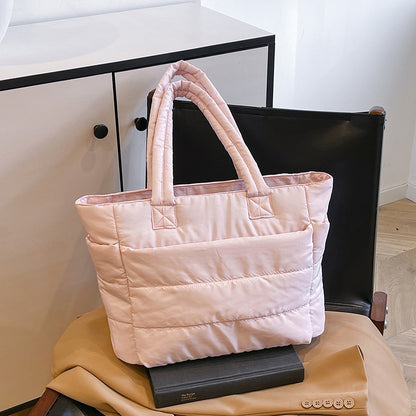 Simple tote bag for ladies with large capacity