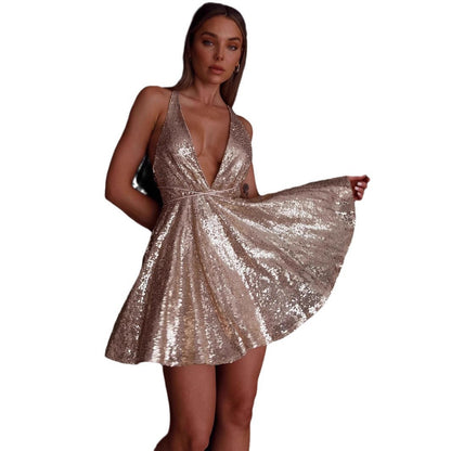Elena Glittering short dress