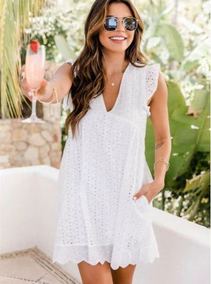 Maddison Lace Jacquard Dress