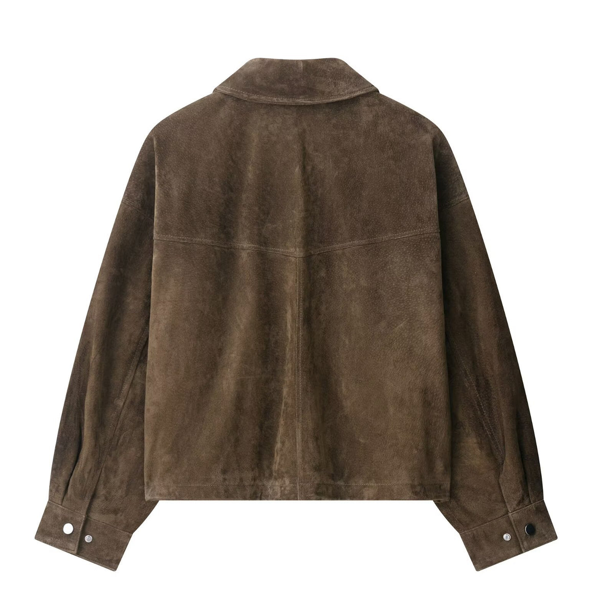Womens Leather Style Bomber Jacket