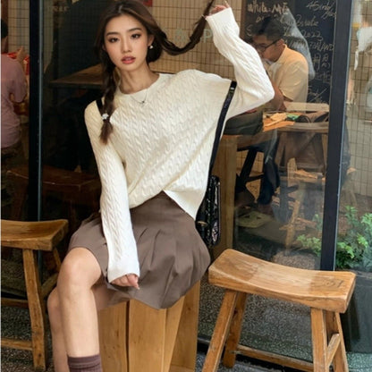 Geena Twist Knit Sweater