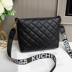 Diamond Plaid Bucket Bag