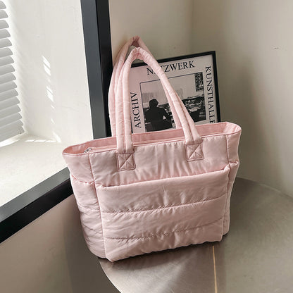 Simple tote bag for ladies with large capacity