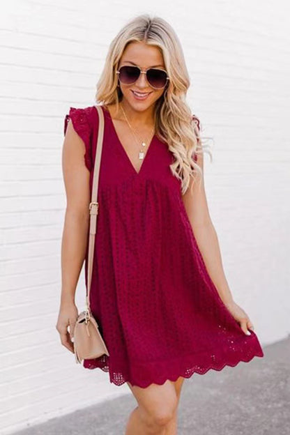 Maddison Lace Jacquard Dress