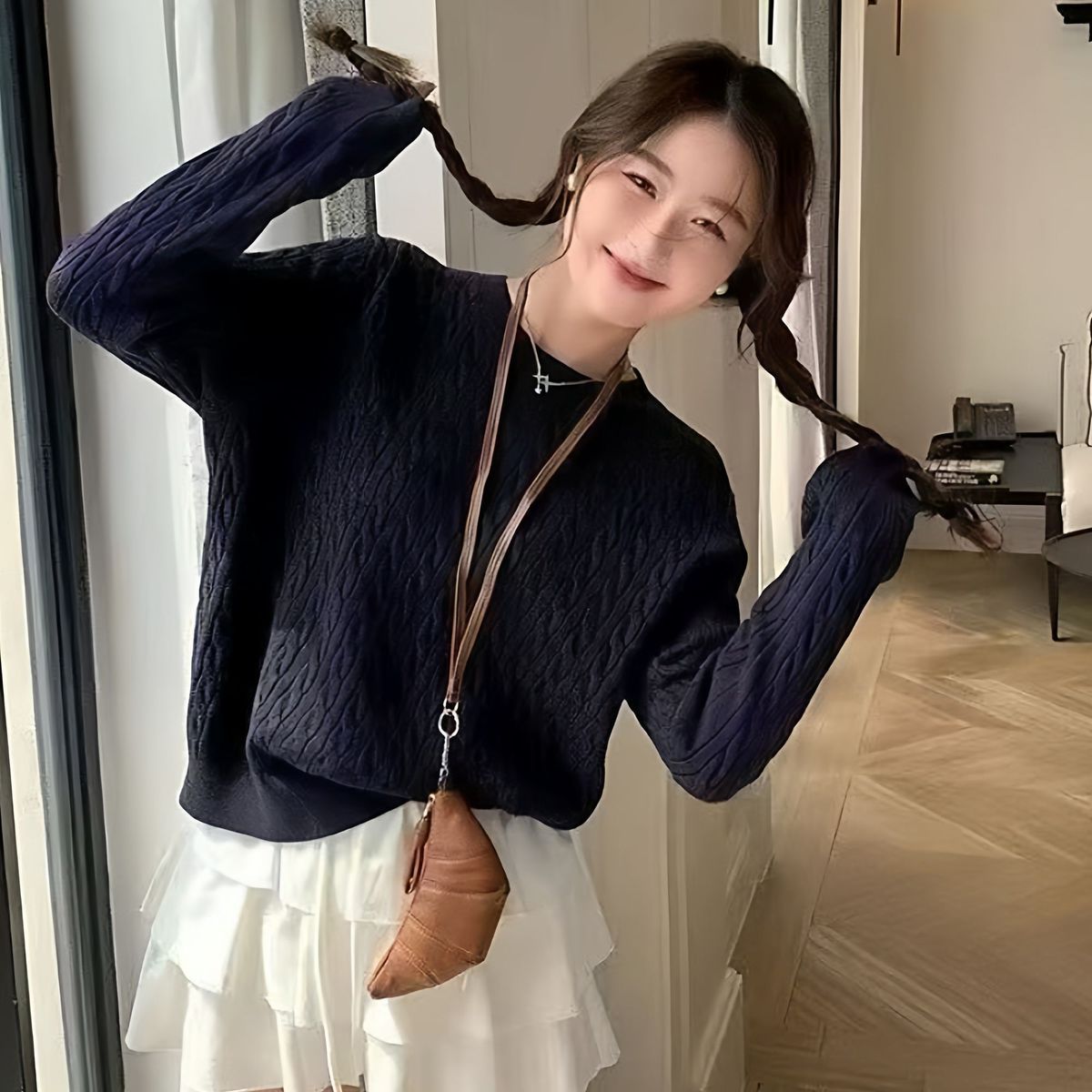 Geena Twist Knit Sweater