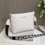 Diamond Plaid Bucket Bag