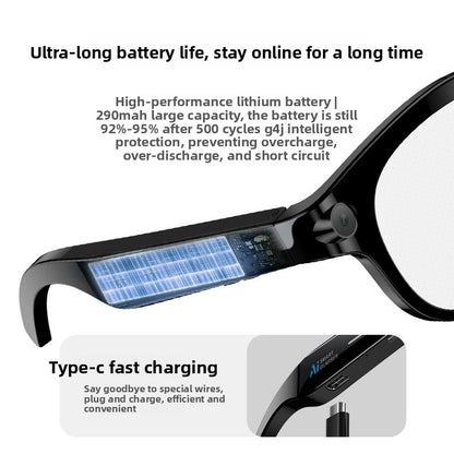 M89 Bluetooth Smart Glasses with AI Translation and HD Camera