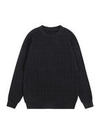 Twist Cable Knit Pullover Mens Sweater