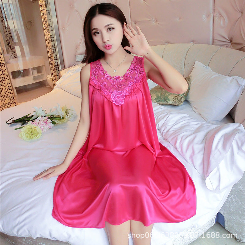 Summer ice silk pajamas
