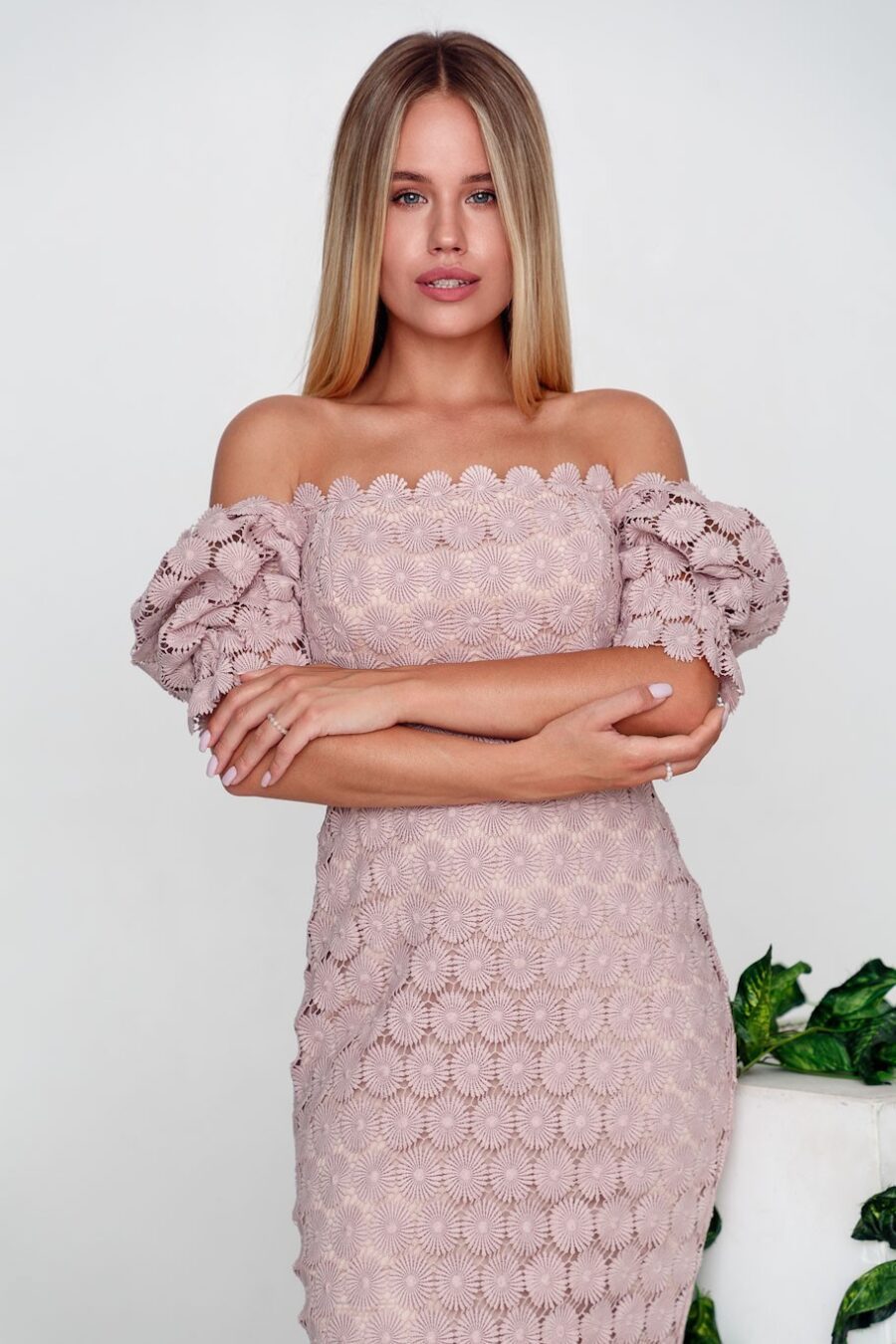 Hallie Lace Wrap Dress