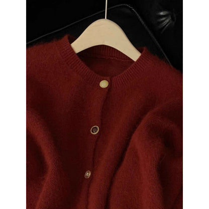 Lazy Style Loose Knitted Sweater Cardigan Jacket
