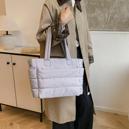 Simple tote bag for ladies with large capacity