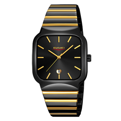 Square-shaped men's and women's watches