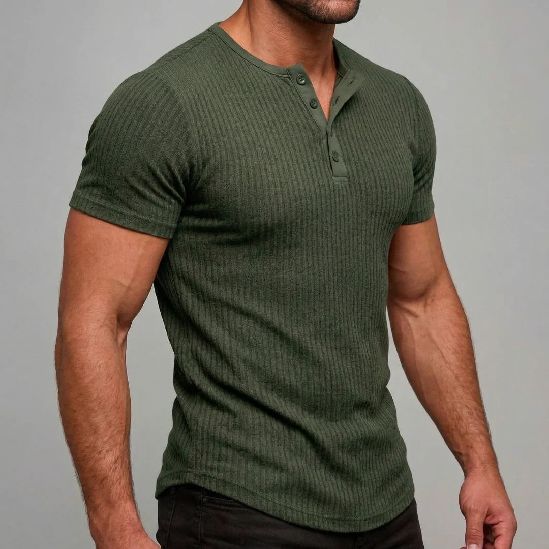 Kyle - Men's Ultra Comfortable Henley Shirt