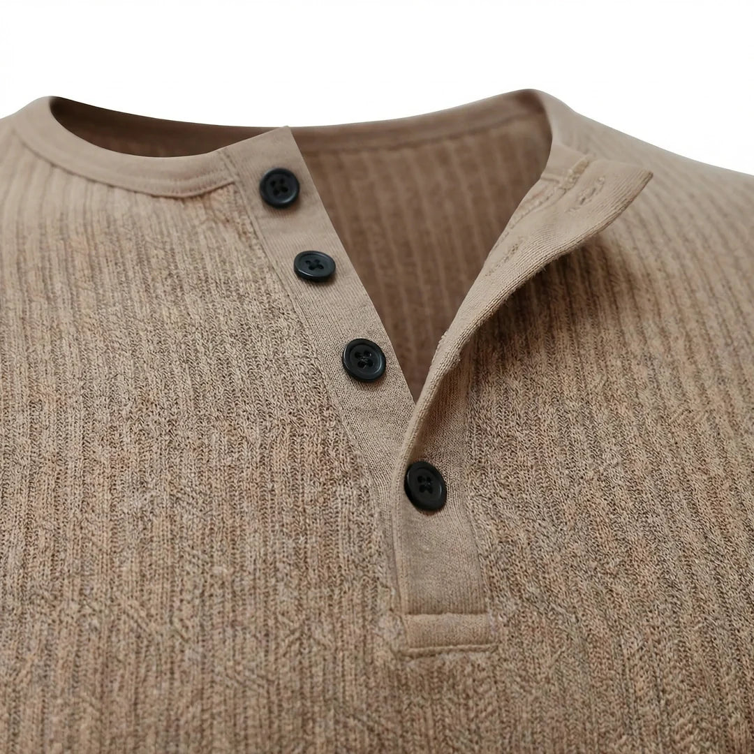 Kyle - Men's Ultra Comfortable Henley Shirt